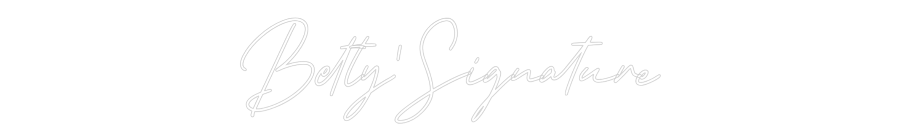 Néon personnalisé: Betty' Signat...