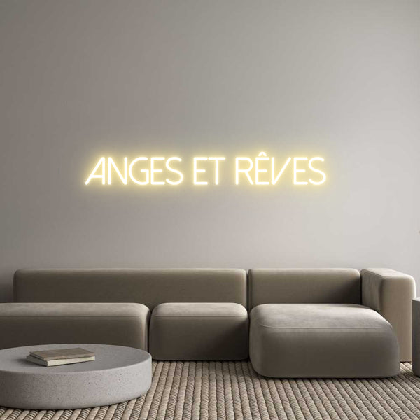 Néon personnalisé: Anges et Rêves