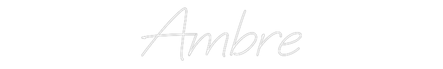 Néon personnalisé: Ambre