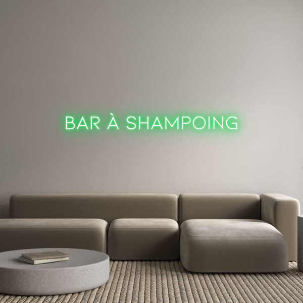 Néon personnalisé: Bar à Shampoing