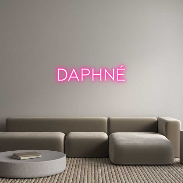 Néon personnalisé: Daphné