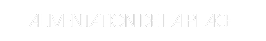 Néon personnalisé: ALIMENTATION ...