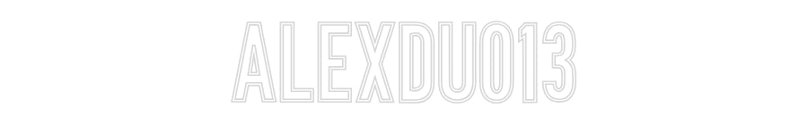 Néon personnalisé: Alexdu013
