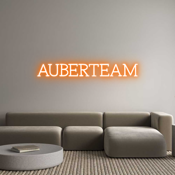 Néon personnalisé: AUBERTEAM