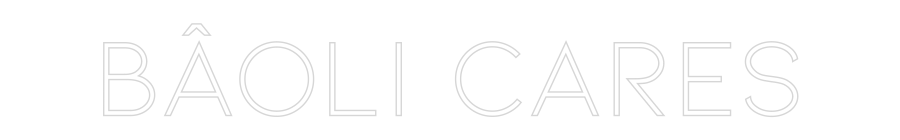 Néon personnalisé: BÂOLI CARES