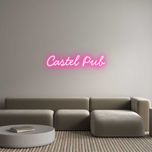 Néon personnalisé: Castel Pub