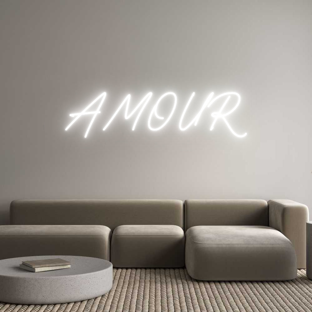 Néon personnalisé: AMOUR