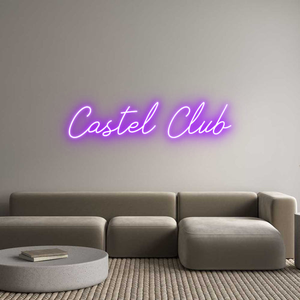 Néon personnalisé: Castel Club