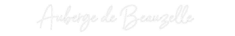 Néon personnalisé: Auberge de Be...
