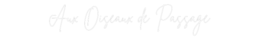 Néon personnalisé: Aux Oiseaux d...