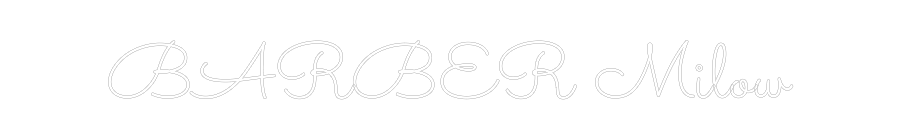 Néon personnalisé: BARBER Milow