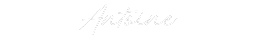 Néon personnalisé: Antoine