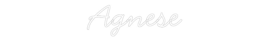 Néon personnalisé: Agnese