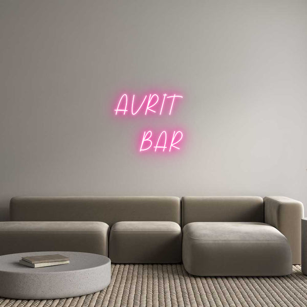 Néon personnalisé: AVRIT 
BAR 🍺