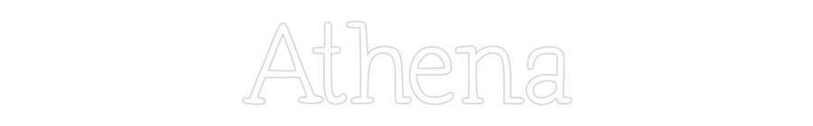 Néon personnalisé: Athena