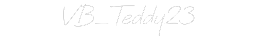 Néon personnalisé: VB_Teddy23