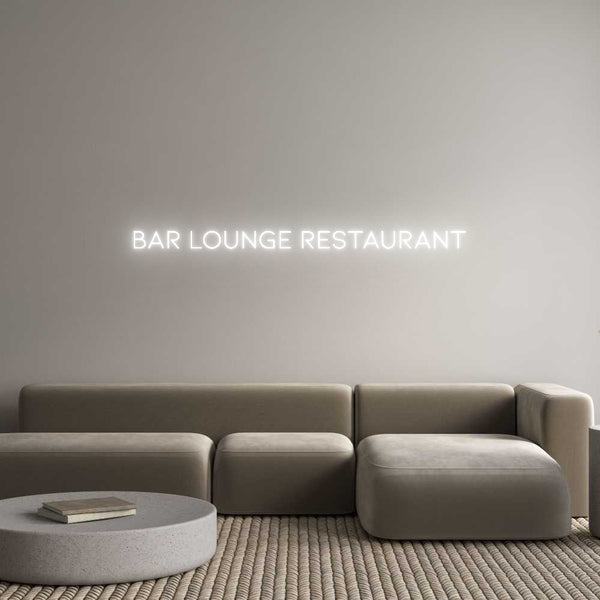 Néon personnalisé: Bar lounge re...