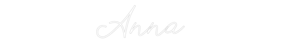 Néon personnalisé: Anna