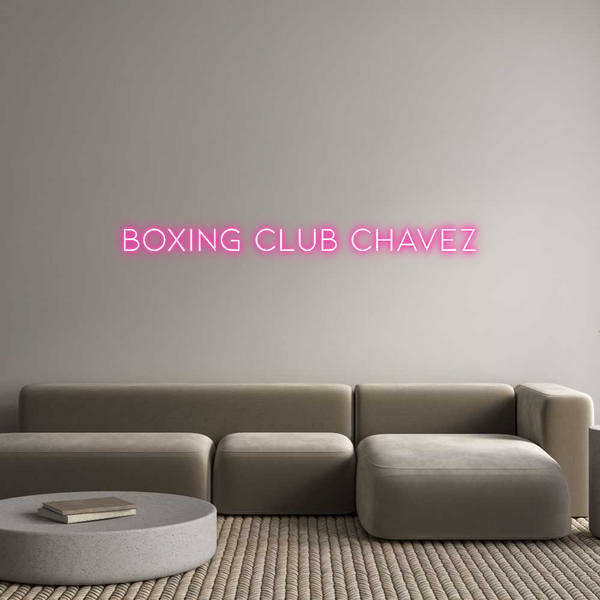 Néon personnalisé: BOXING CLUB C...