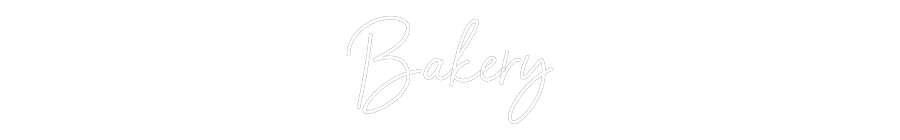 Néon personnalisé: Bakery
