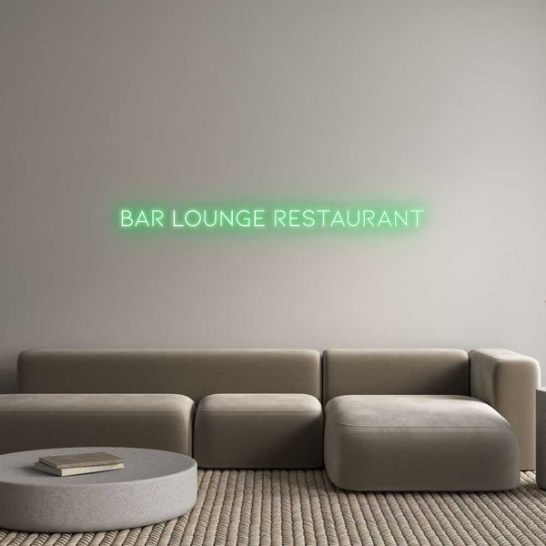 Néon personnalisé: Bar lounge re...