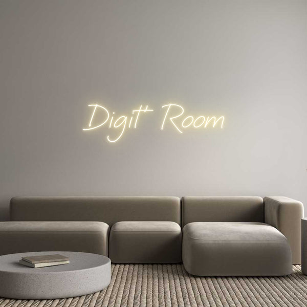 Néon personnalisé: Digit' Room