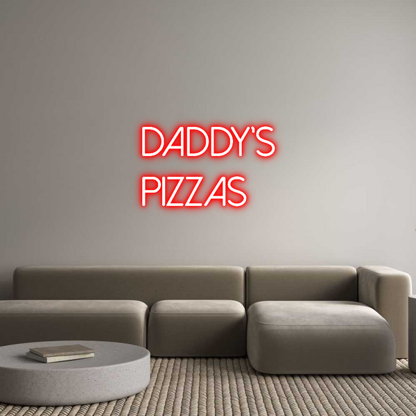 Néon personnalisé: Daddy’s
pizzas