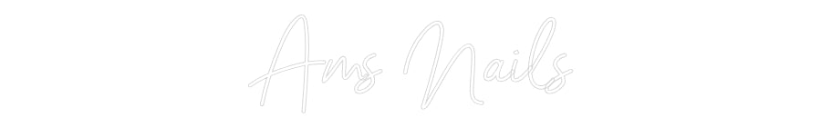 Néon personnalisé: Ams Nails
