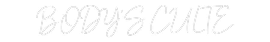 Néon personnalisé: BODY'S CULTE