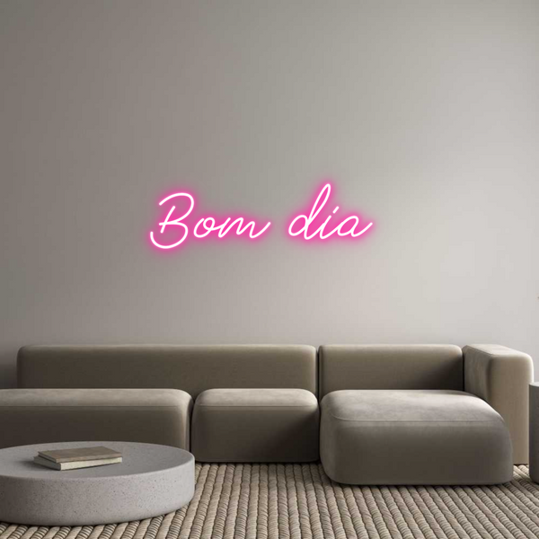 Néon personnalisé: Bom dia