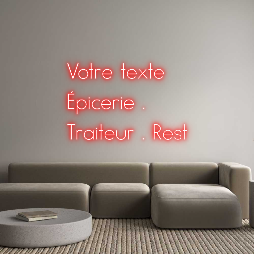 Néon personnalisé: Votre texte
...