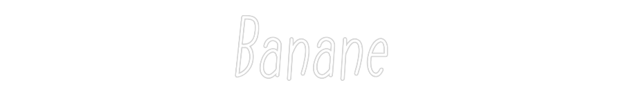 Néon personnalisé: Banane