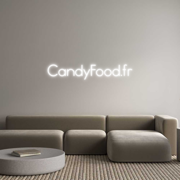 Néon personnalisé: CandyFood.fr