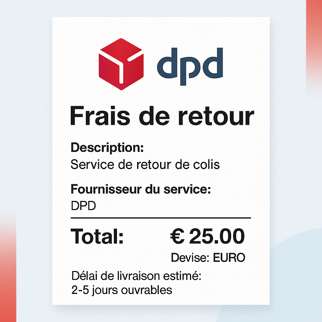 Frais de retour