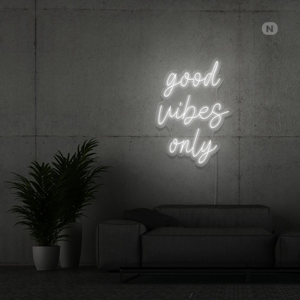 Enseigne Néon Good Vibes Only