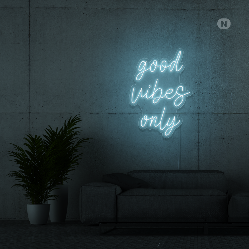 Enseigne Néon Good Vibes Only