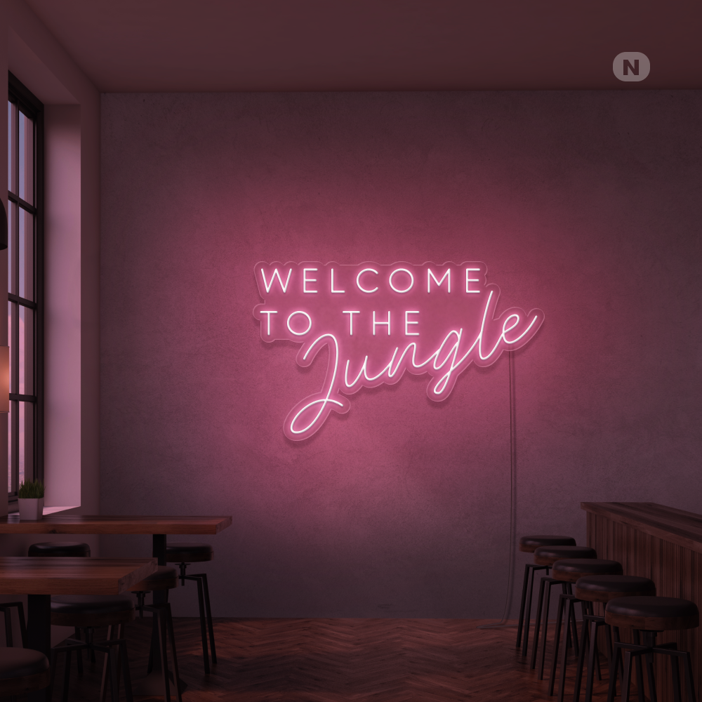 Enseigne Néon Welcome to the Jungle