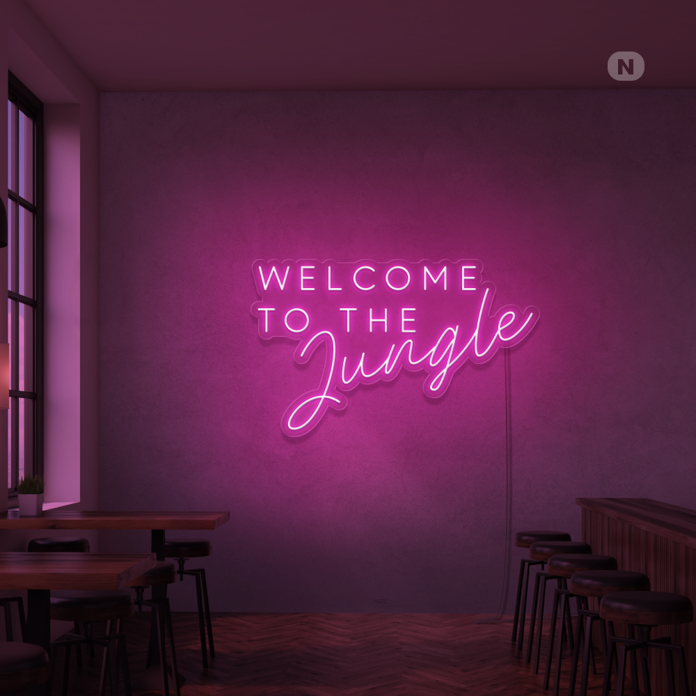 Enseigne Néon Welcome to the Jungle