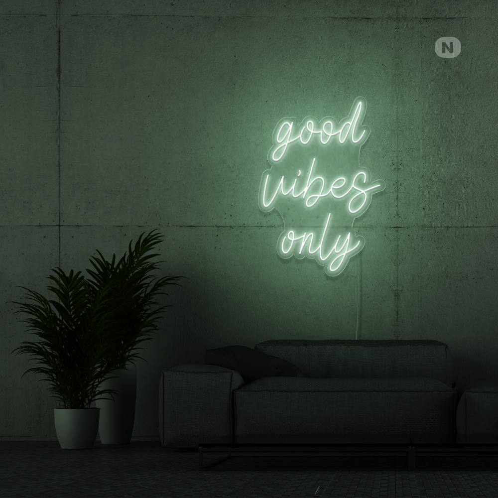Enseigne Néon Good Vibes Only