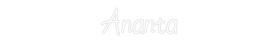 Néon personnalisé: Ananta