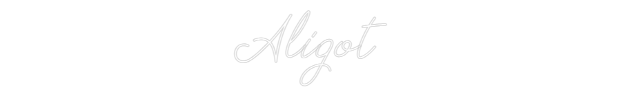 Néon personnalisé: Aligot