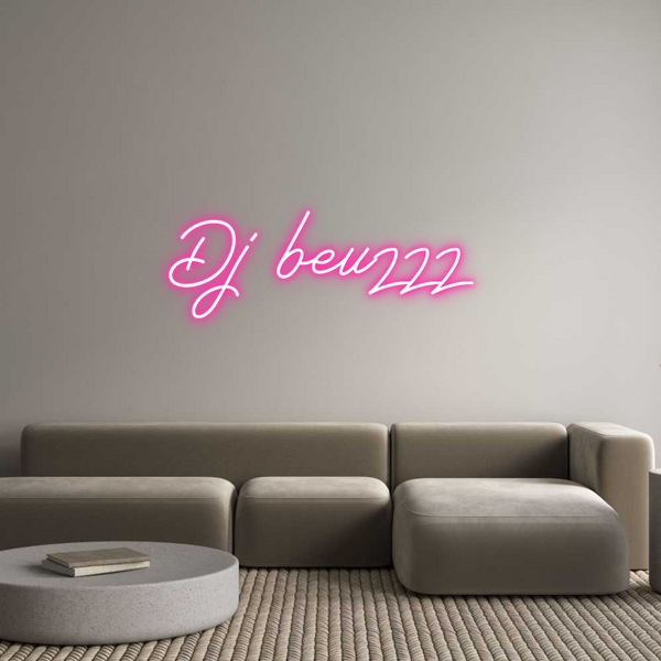 Néon personnalisé: Dj beuzzz