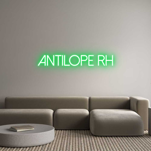 Néon personnalisé: Antilope RH