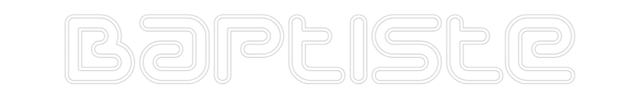 Néon personnalisé: Baptiste