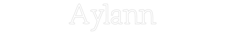 Néon personnalisé: Aylann