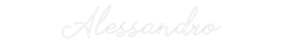 Néon personnalisé: Alessandro
