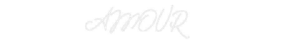 Néon personnalisé: AMOUR