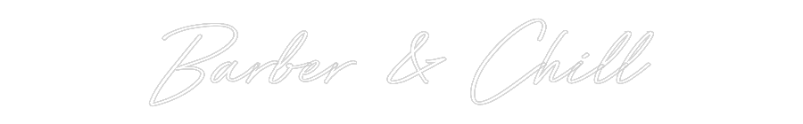Néon personnalisé: Barber & Chill
