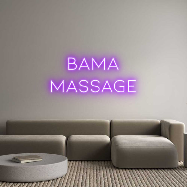 Néon personnalisé: Bama
Massage