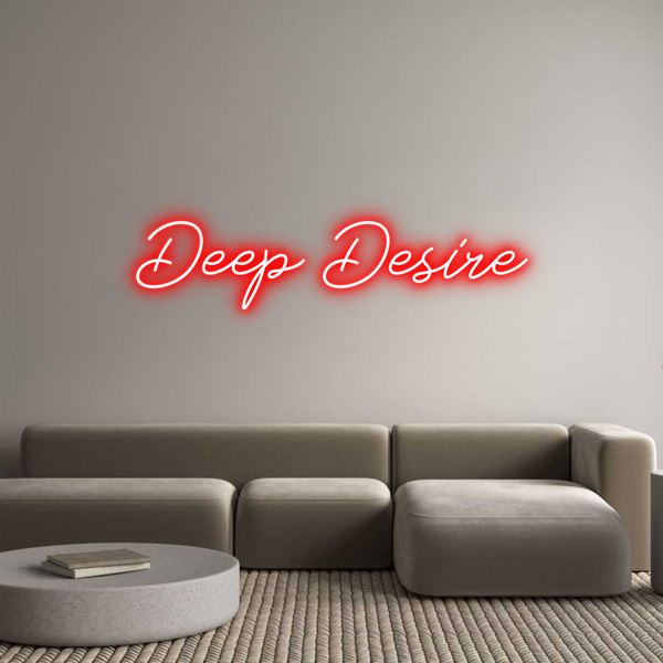 Néon personnalisé: Deep Desire